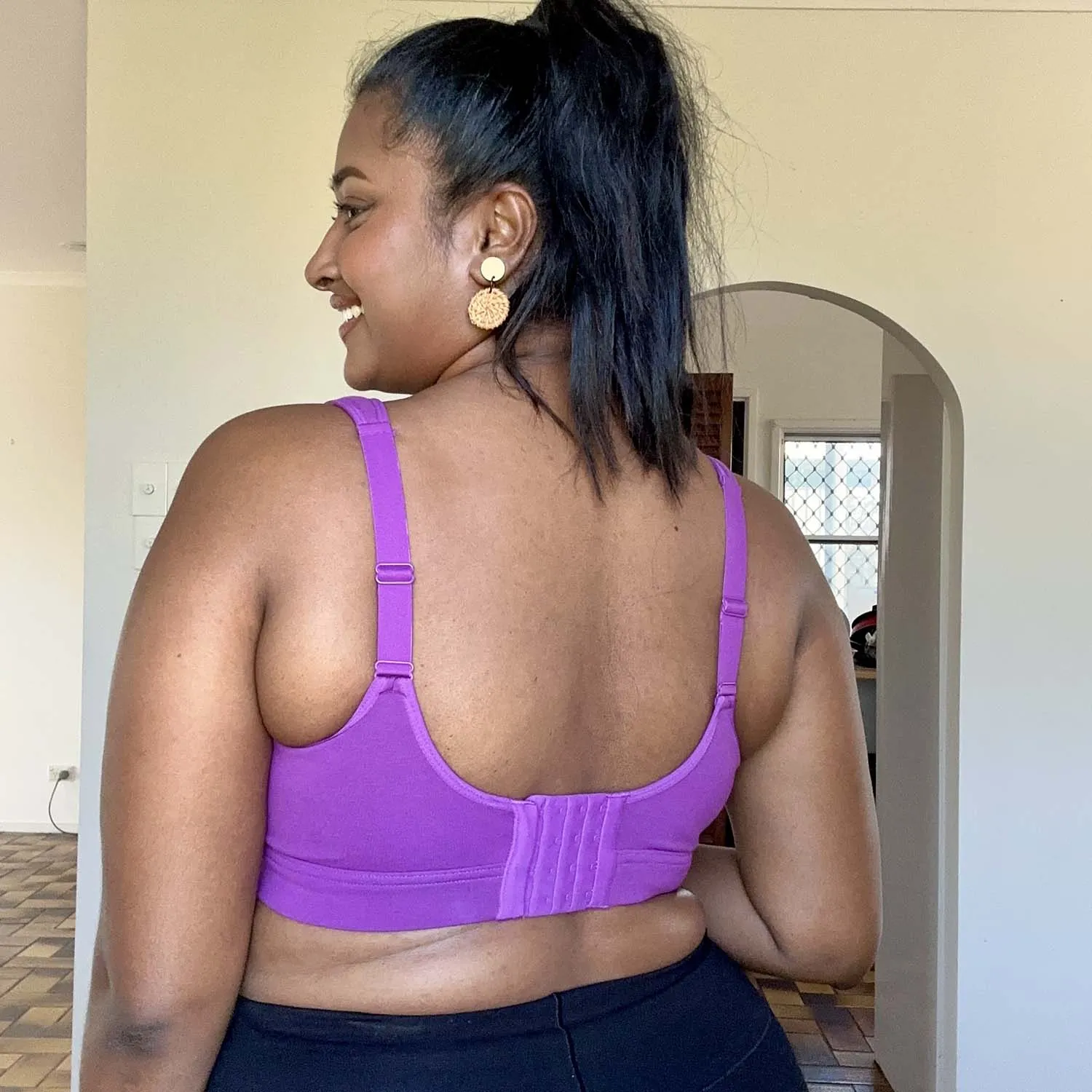 Comfort Cotton Bra - Grape Escape