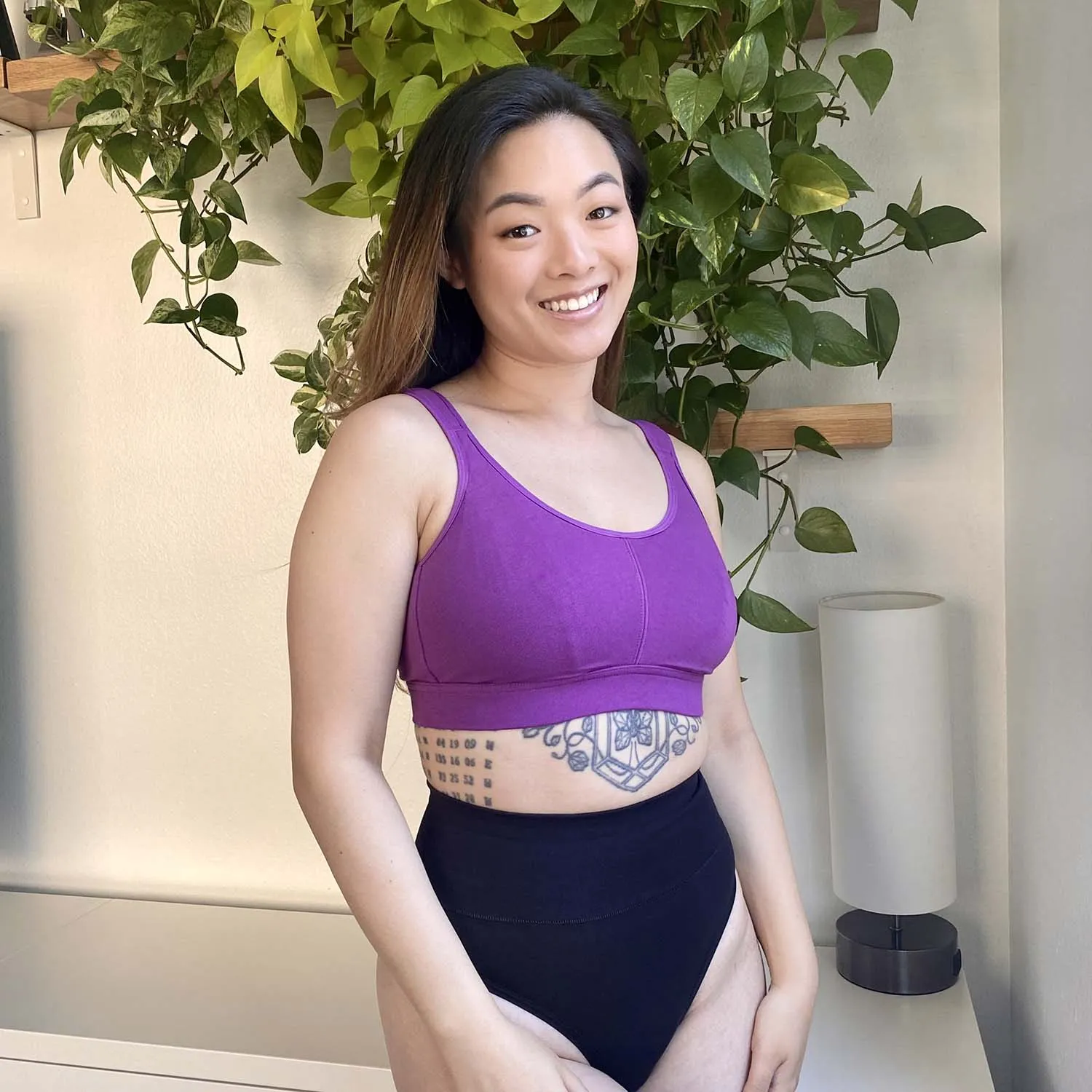 Comfort Cotton Bra - Grape Escape