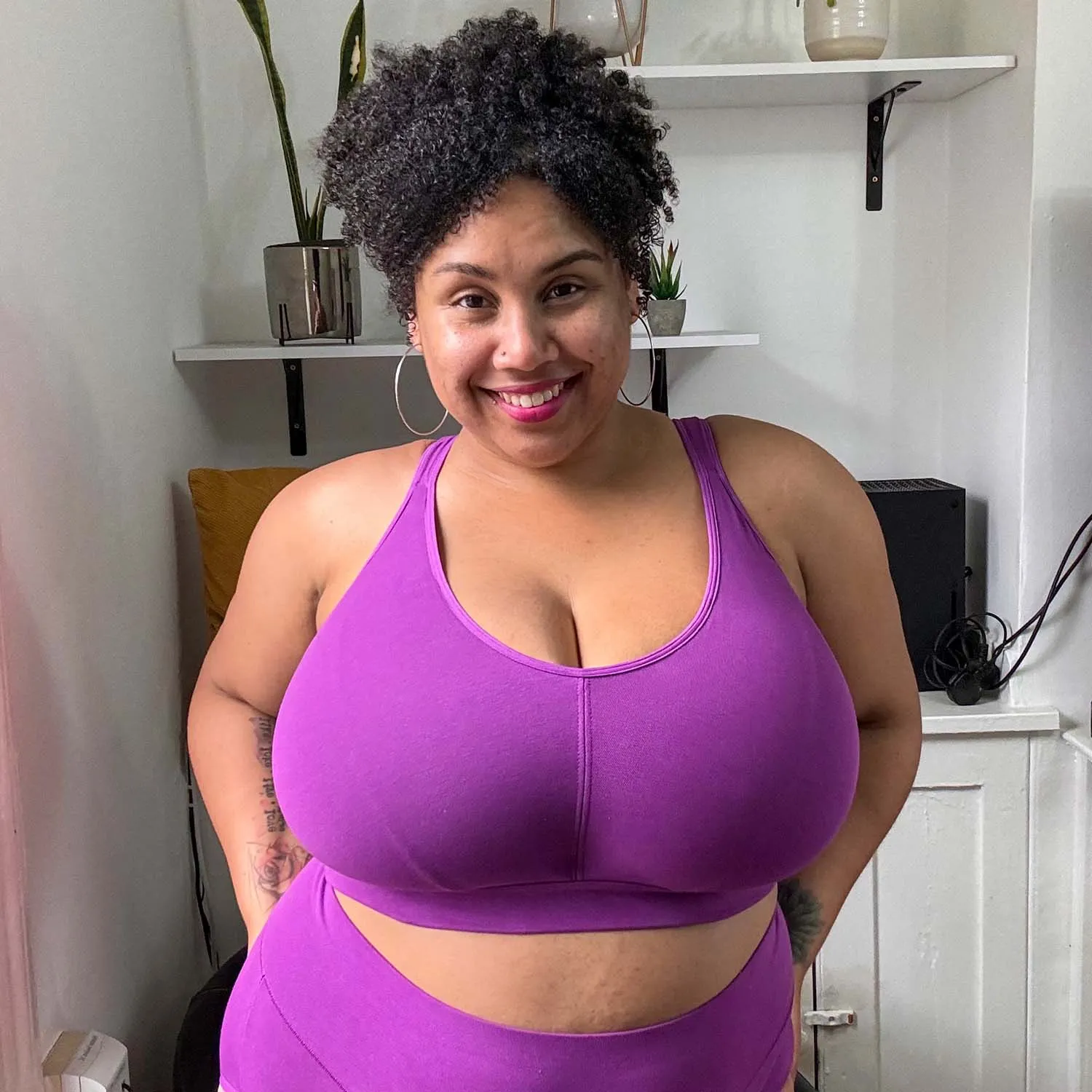 Comfort Cotton Bra - Grape Escape