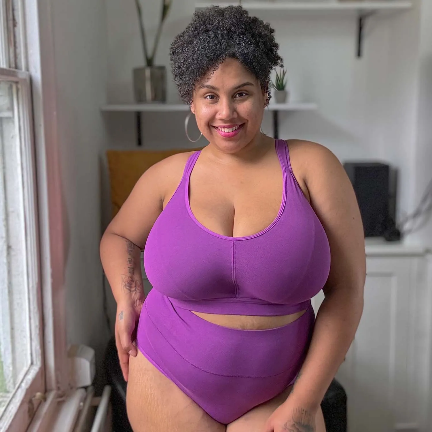 Comfort Cotton Bra - Grape Escape