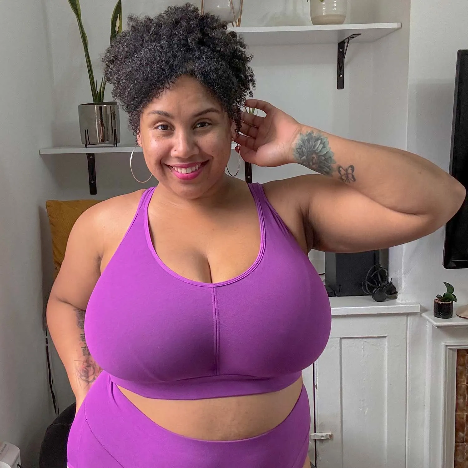 Comfort Cotton Bra - Grape Escape