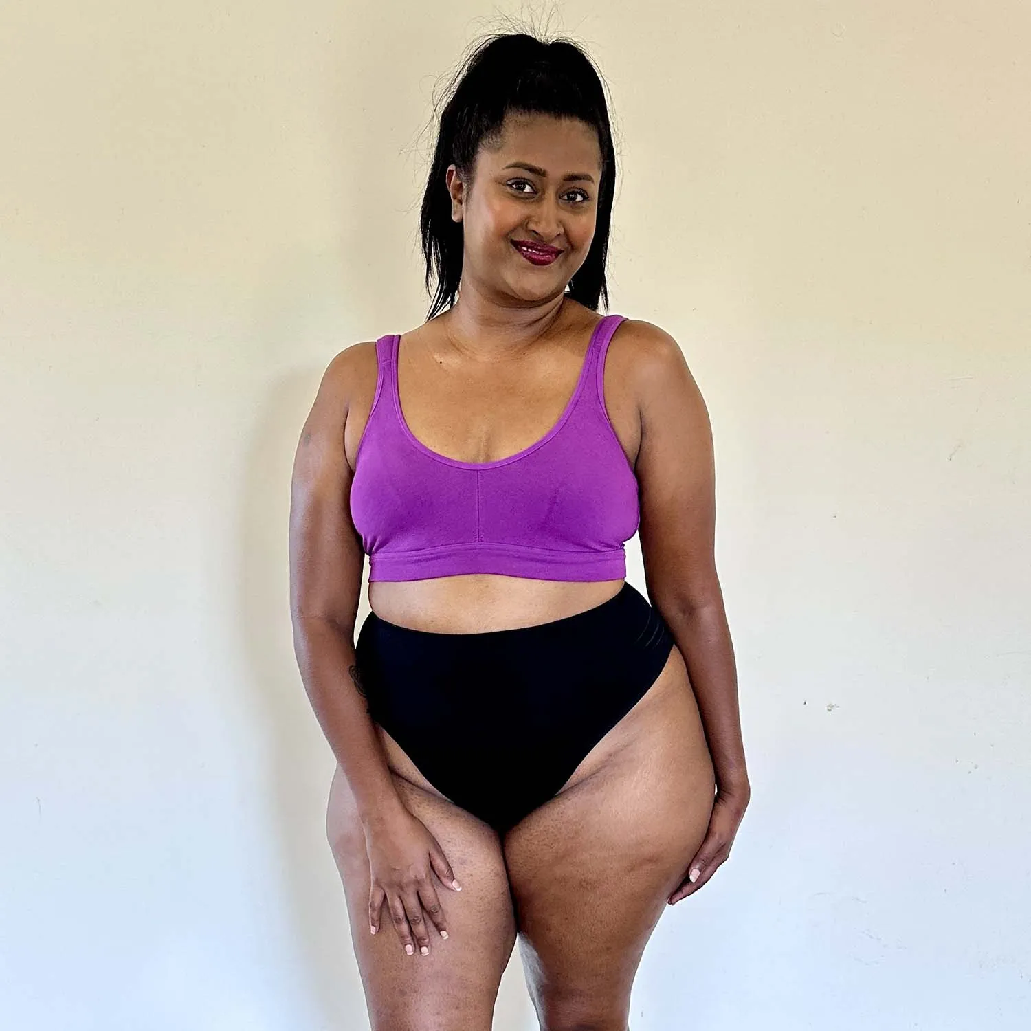 Comfort Cotton Bra - Grape Escape