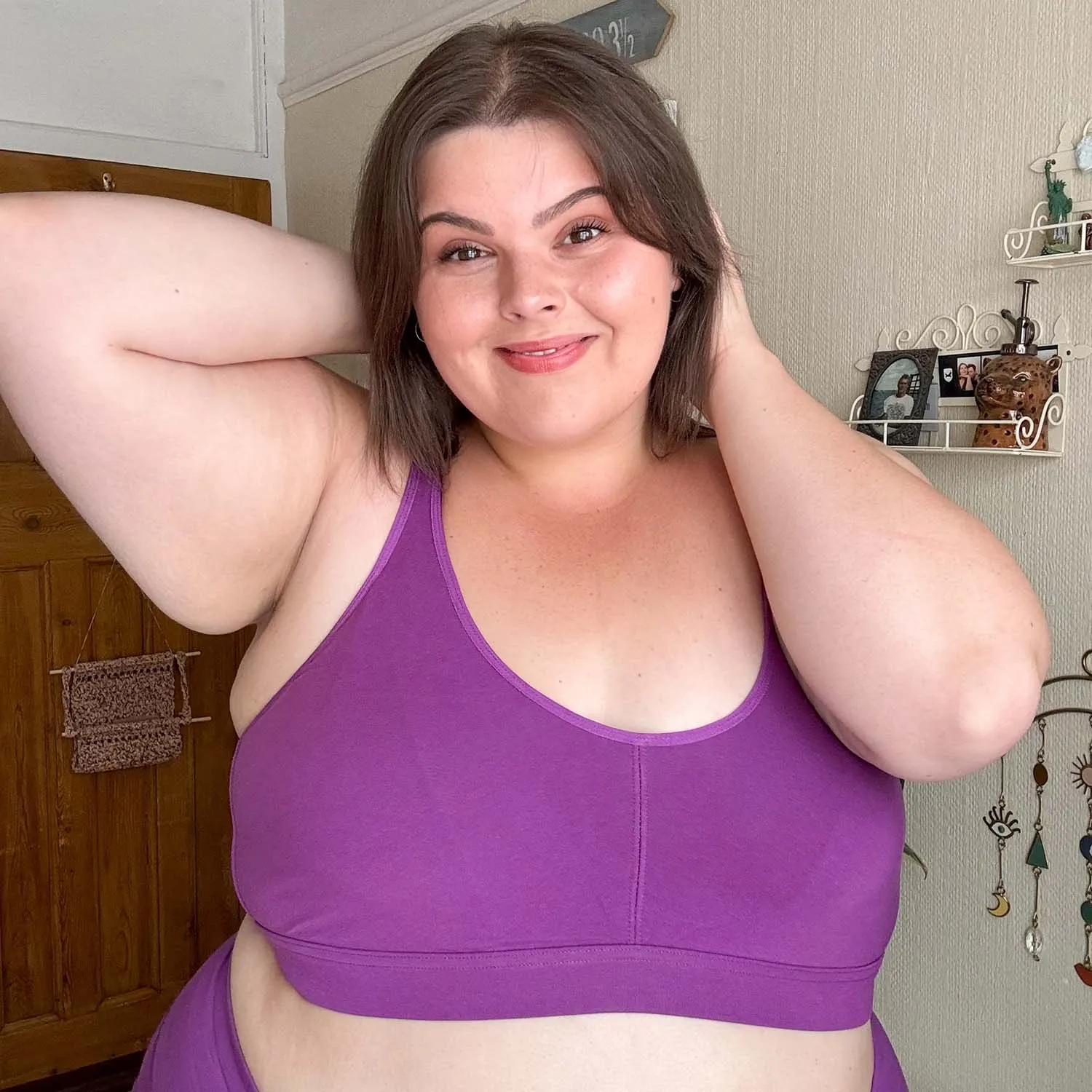 Comfort Cotton Bra - Grape Escape