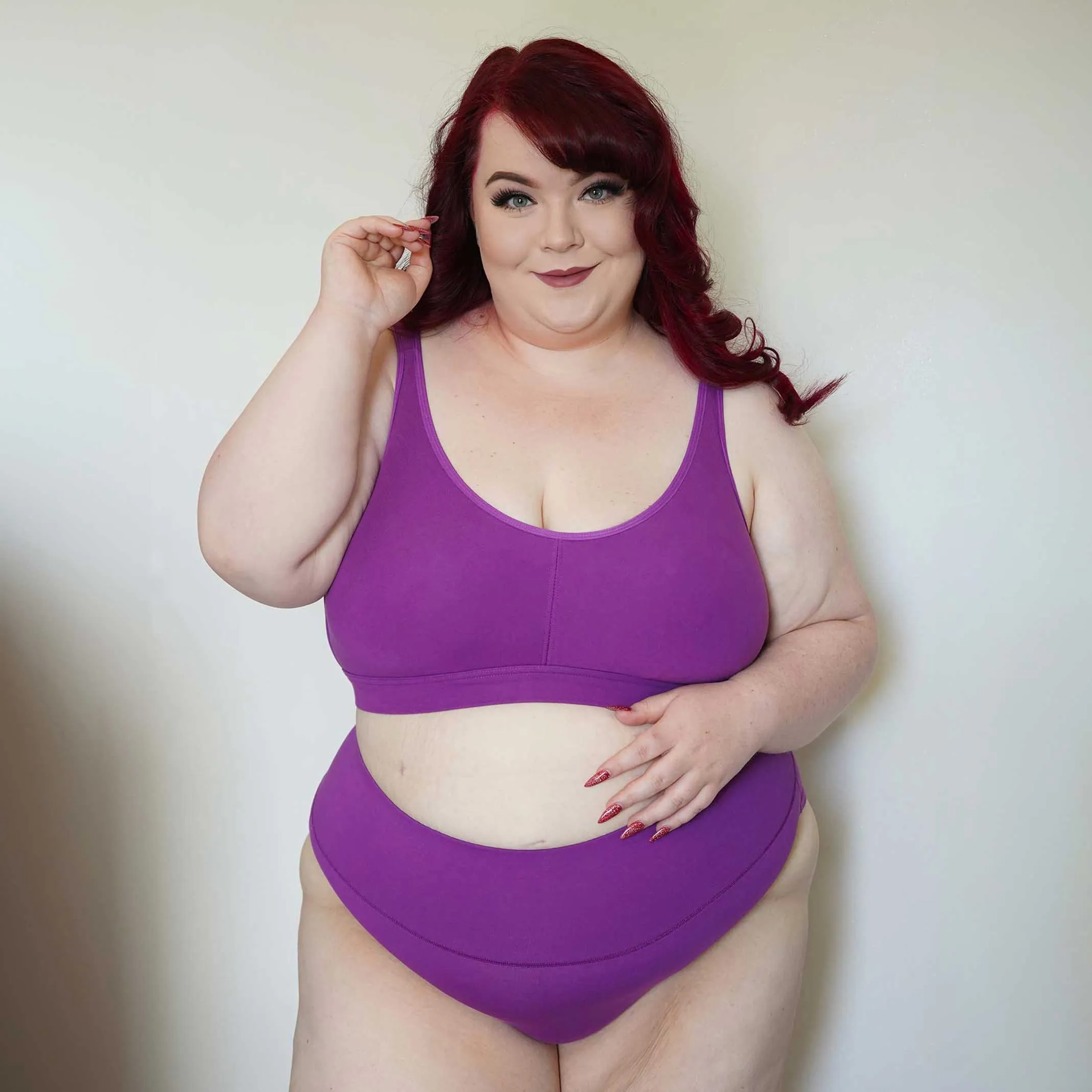 Comfort Cotton Bra - Grape Escape