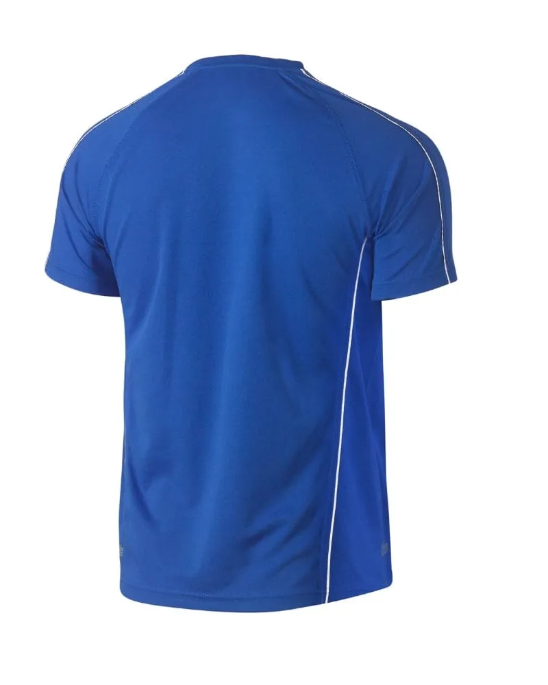 Cool Mesh Tee With Reflective Piping - Royal