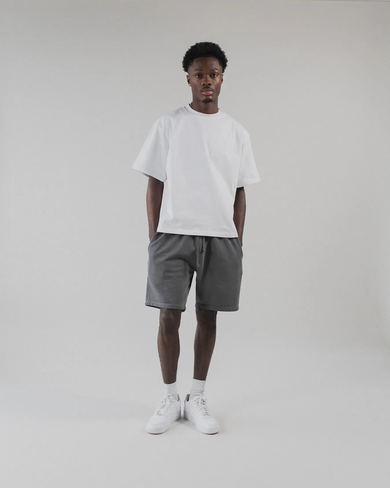 Cotton Shorts - Vintage Grey