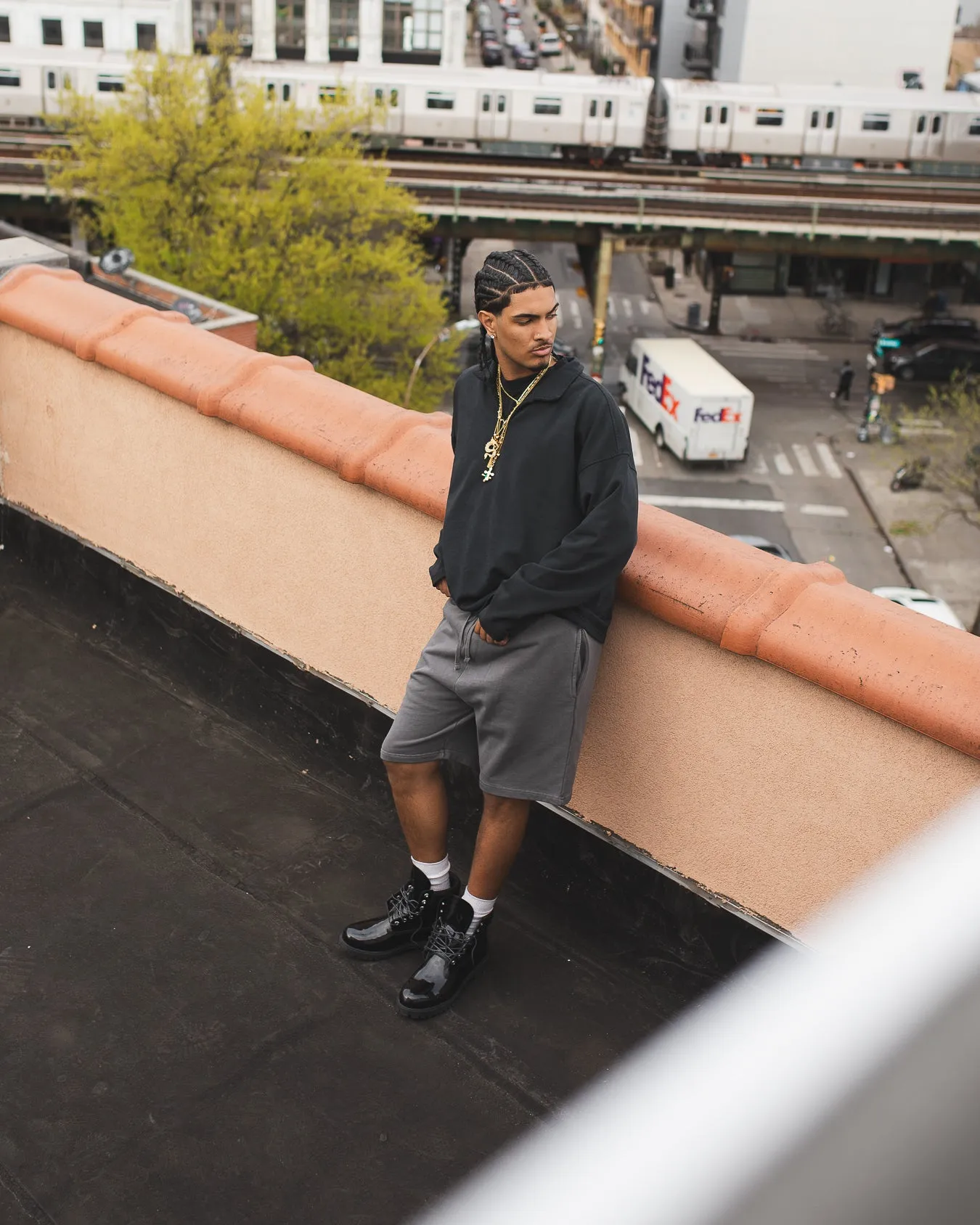 Cotton Shorts - Vintage Grey