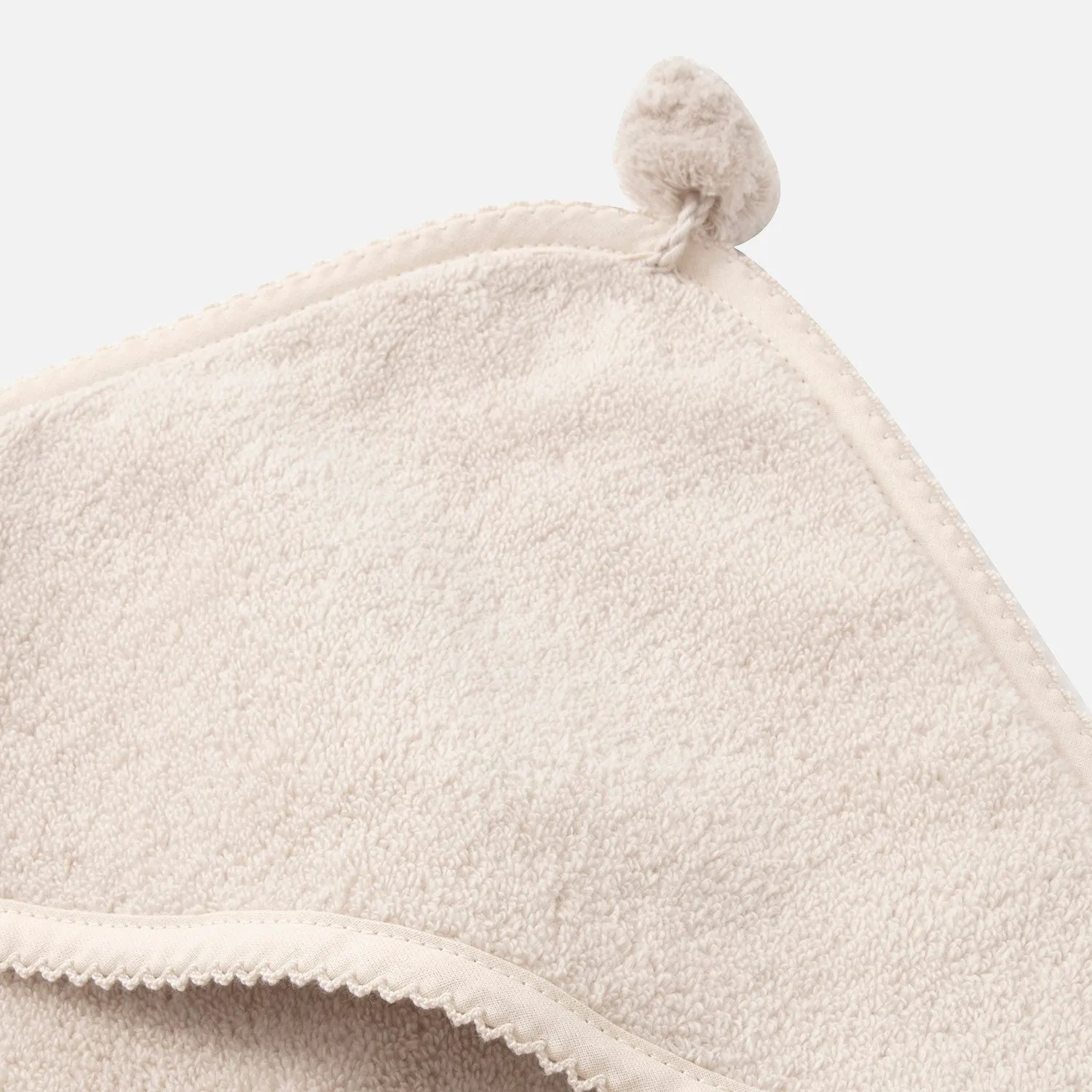 Cotton Terry Hooded Towel - Sand