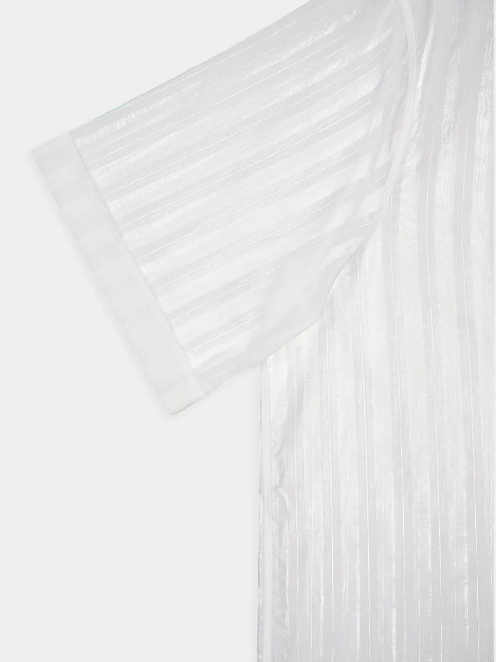 Cotton Voile Shirt With Stripes