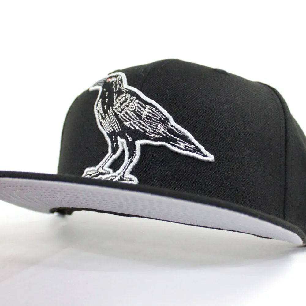 Crow New Era 59FIFTY Fitted Hat (Black Gray Under Brim)