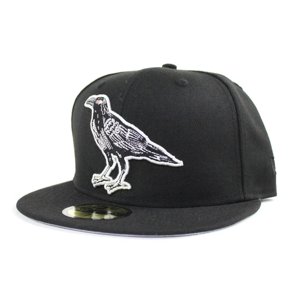 Crow New Era 59FIFTY Fitted Hat (Black Gray Under Brim)