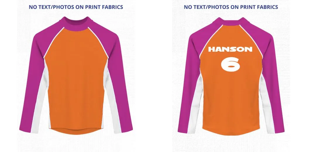 Custom Rash Guard (Kids, Women, Men) Long Sleeve
