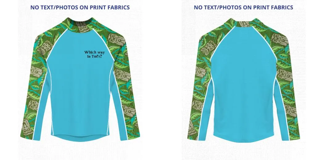 Custom Rash Guard (Kids, Women, Men) Long Sleeve