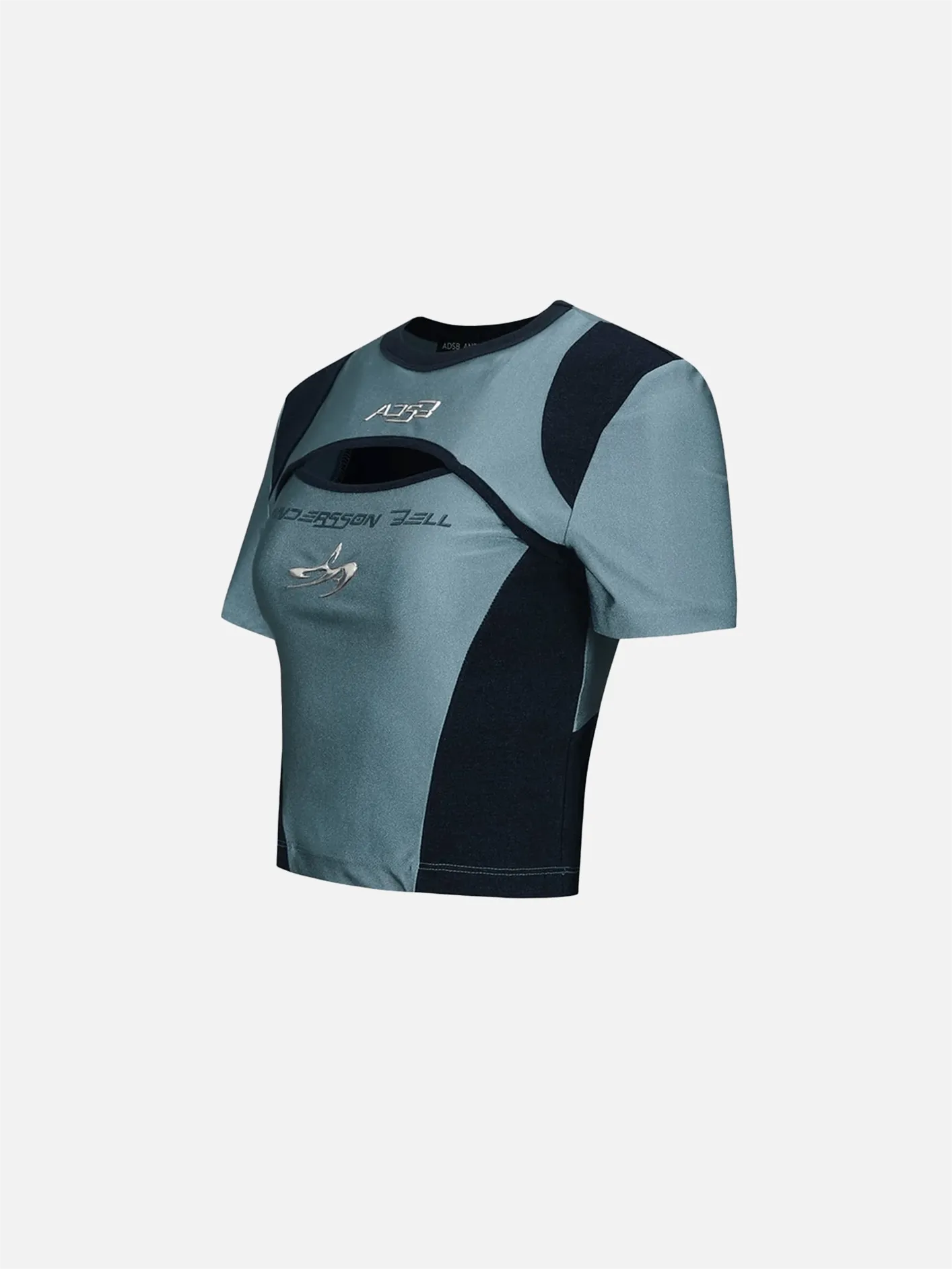 Cut-Out Racing T-Shirts - Blue