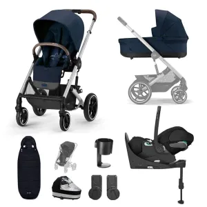 Cybex Balios S Lux Luxury Cloud T Bundle - Silver / Ocean Blue