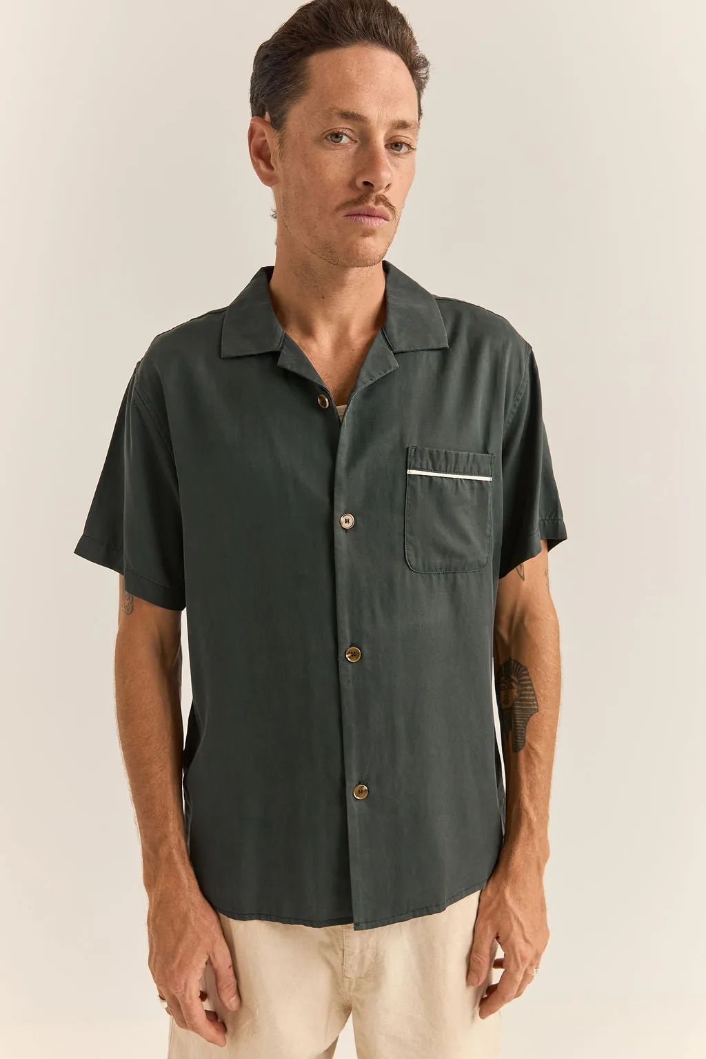 DAYTONA SS SHIRT - DARK OLIVE