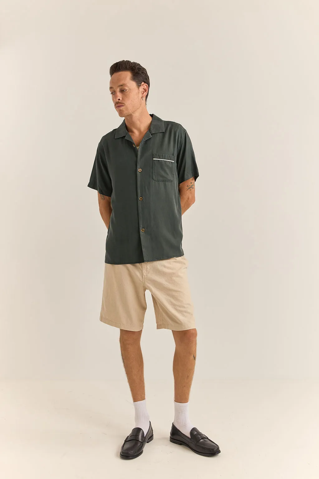 DAYTONA SS SHIRT - DARK OLIVE