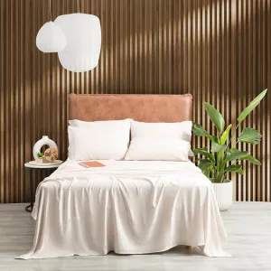 Ddecor Home Ultra Plush Vintage Washed Microfiber Sheet Set - Sand