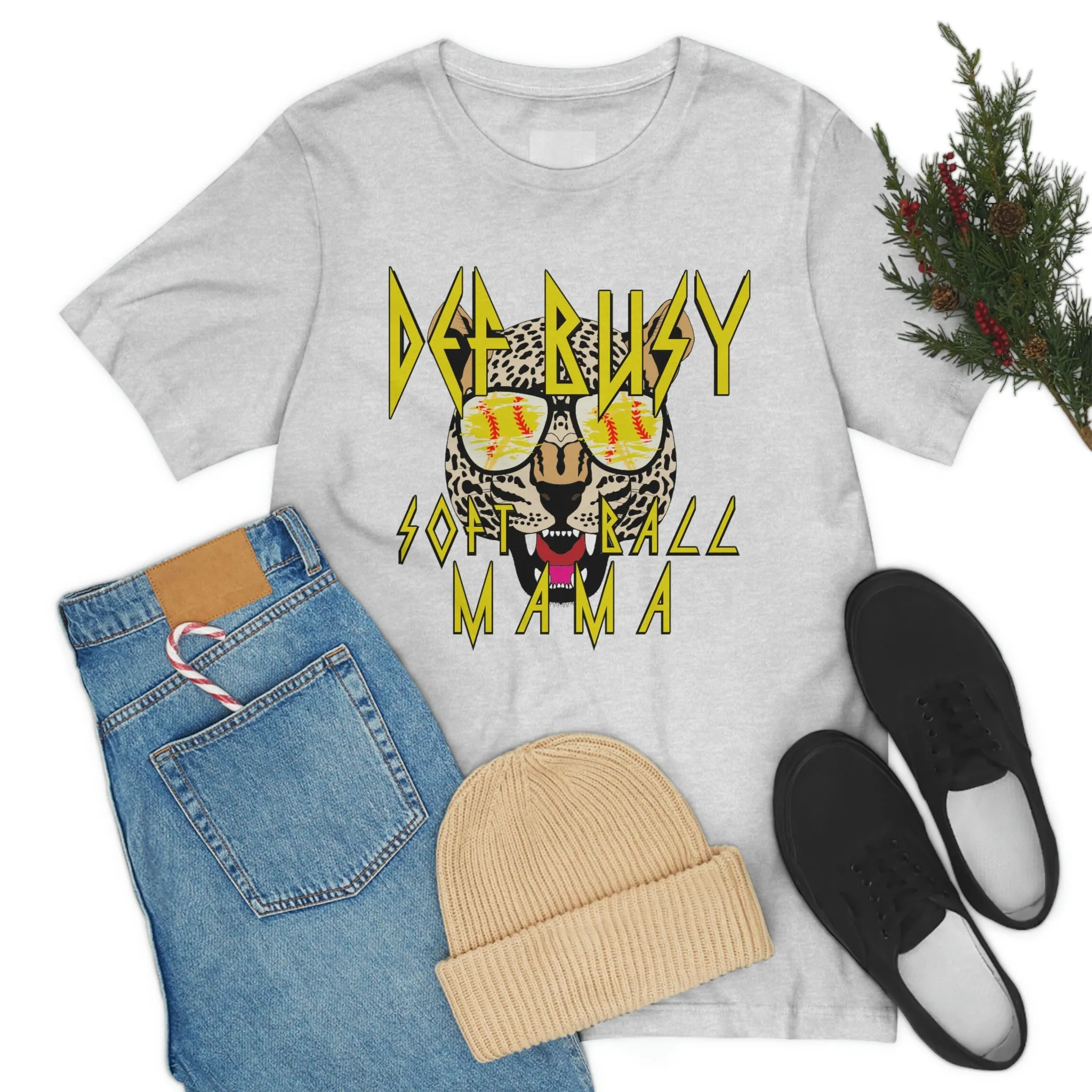 Def Busy Softball Mom - Soft Style Tee