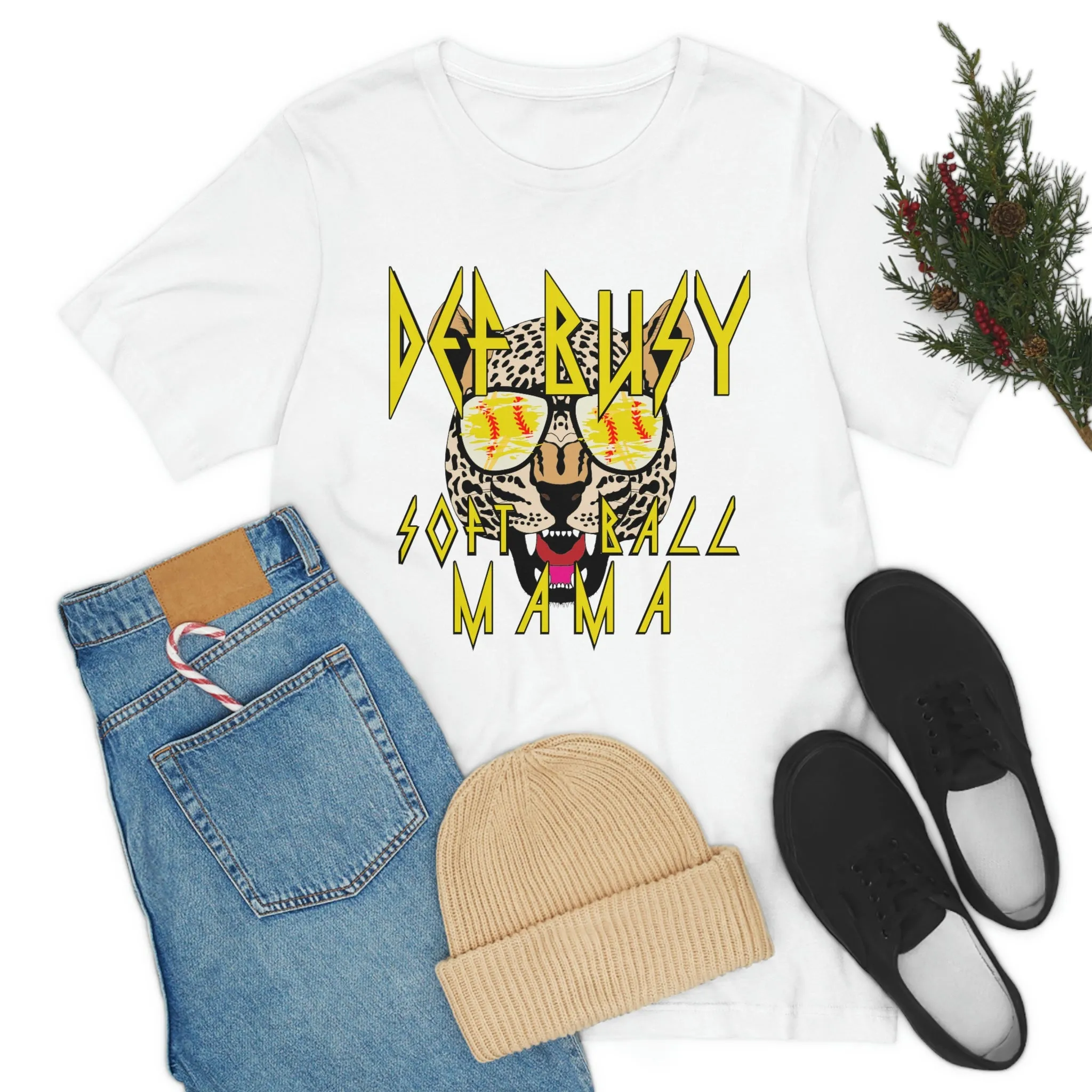 Def Busy Softball Mom - Soft Style Tee