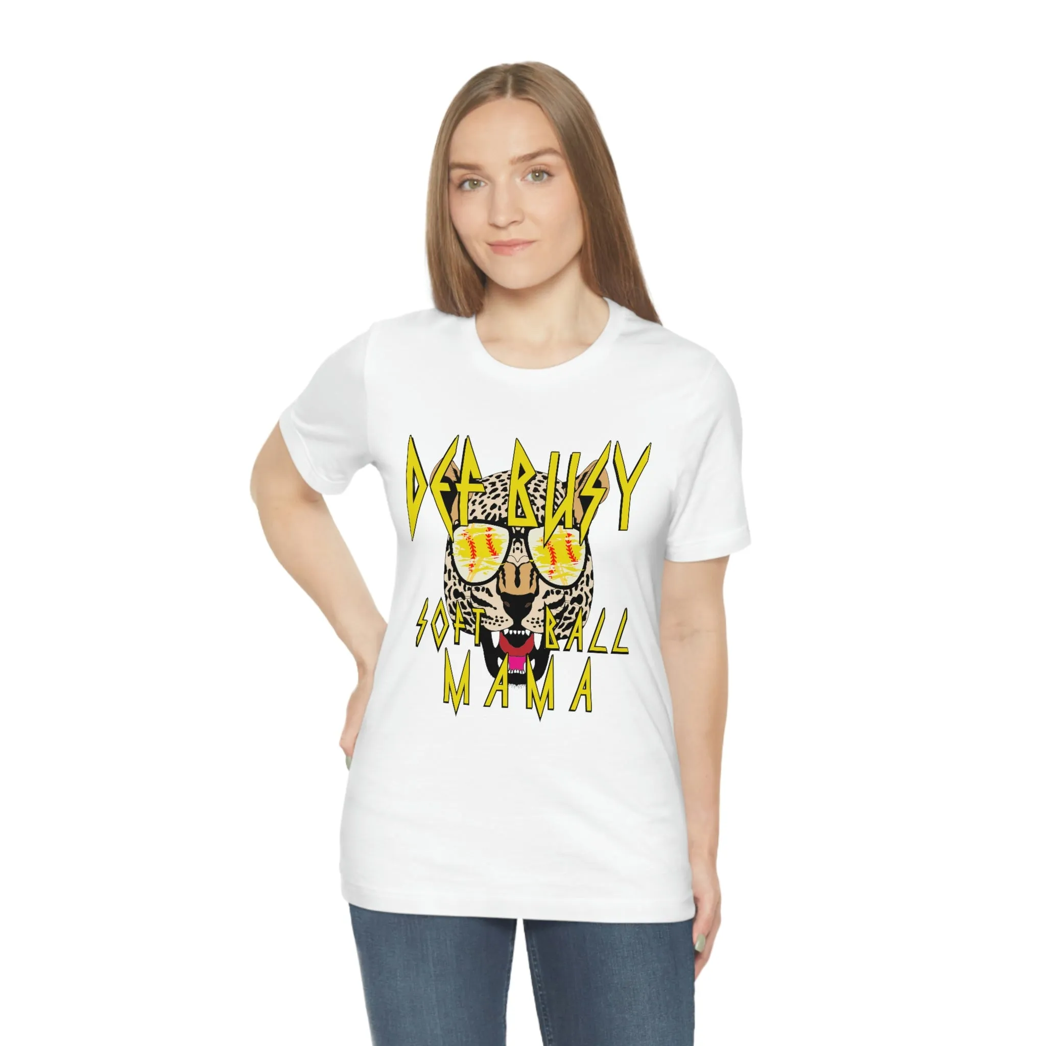 Def Busy Softball Mom - Soft Style Tee