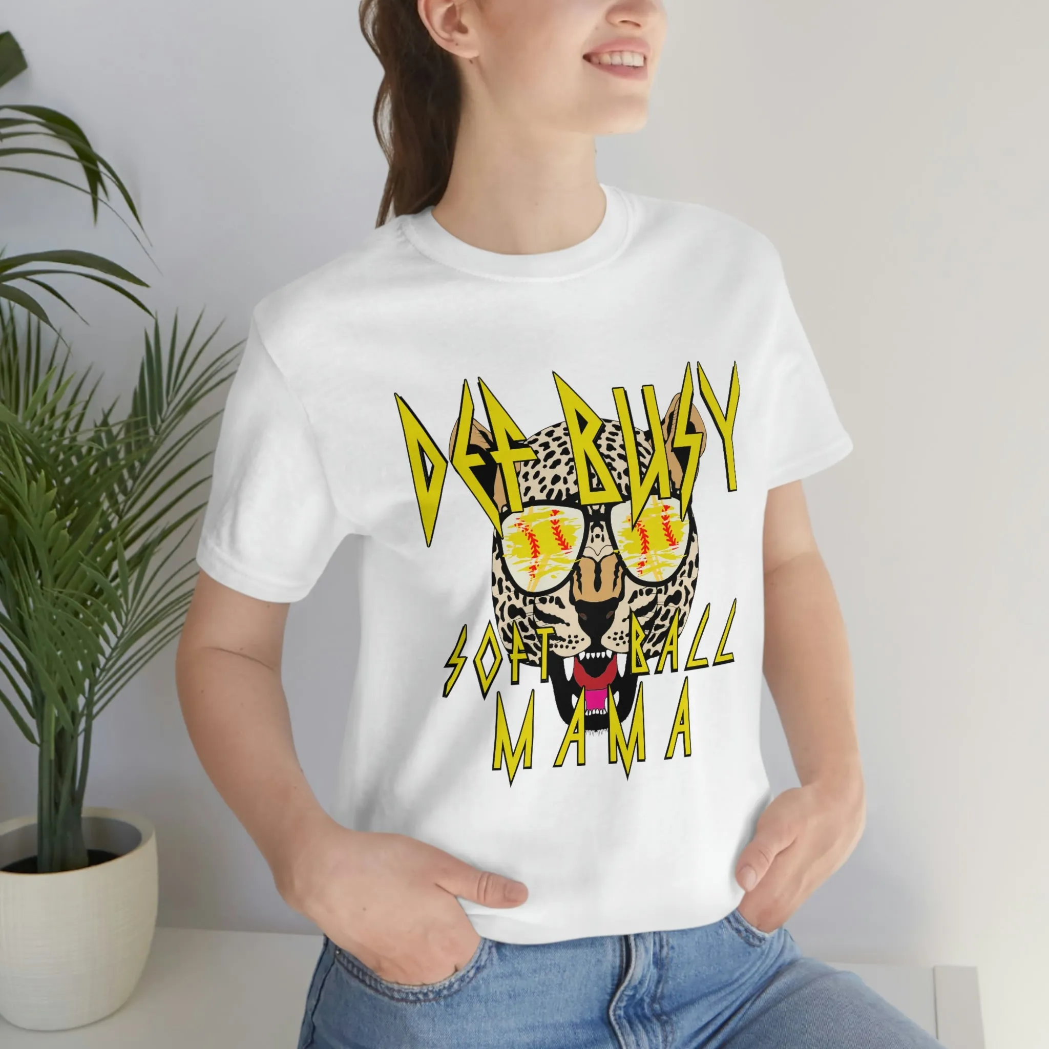 Def Busy Softball Mom - Soft Style Tee