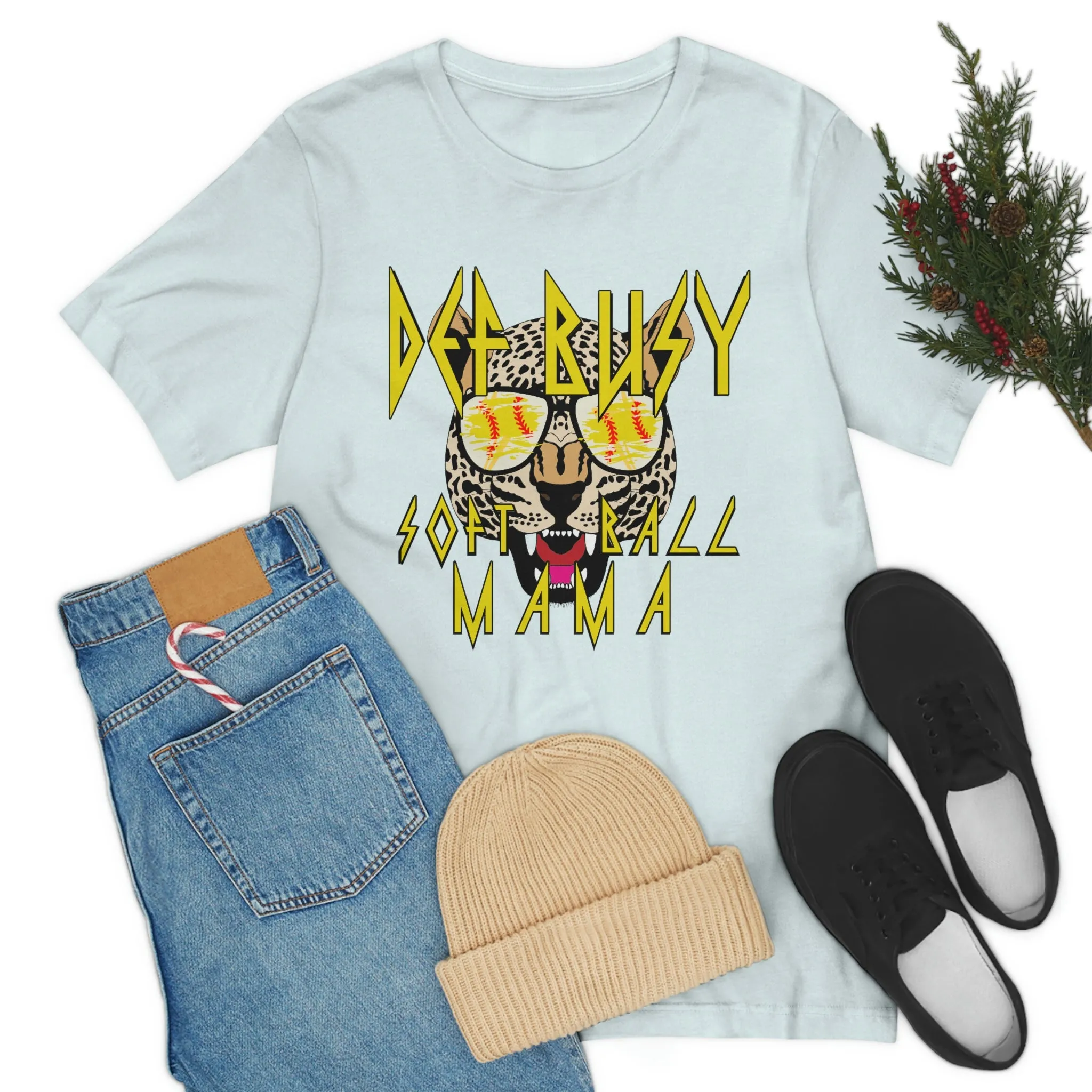 Def Busy Softball Mom - Soft Style Tee