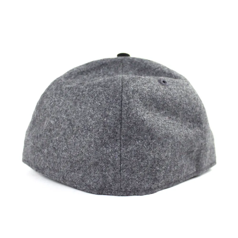 Detroit Tigers New Era 59Fifty Fitted Hat (Flannel Black Gray Under Brim)