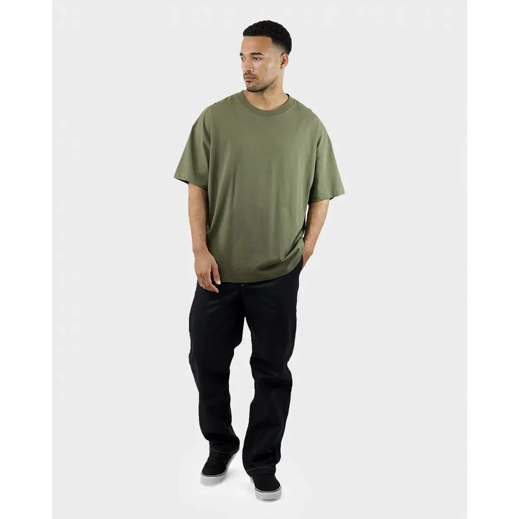 DICKIES 330 OVERSIZED BOX FIT TEE - WASHED DARK KHAKI