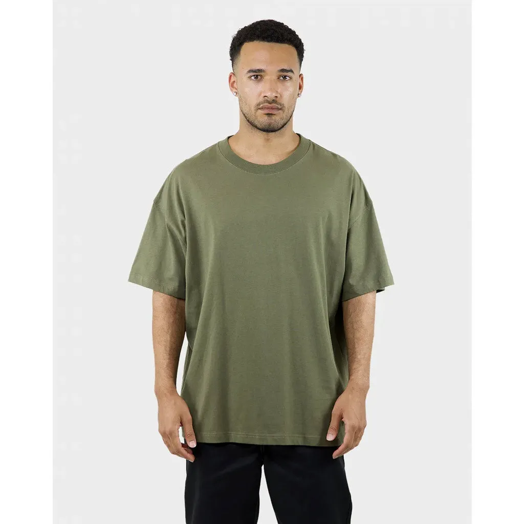 DICKIES 330 OVERSIZED BOX FIT TEE - WASHED DARK KHAKI