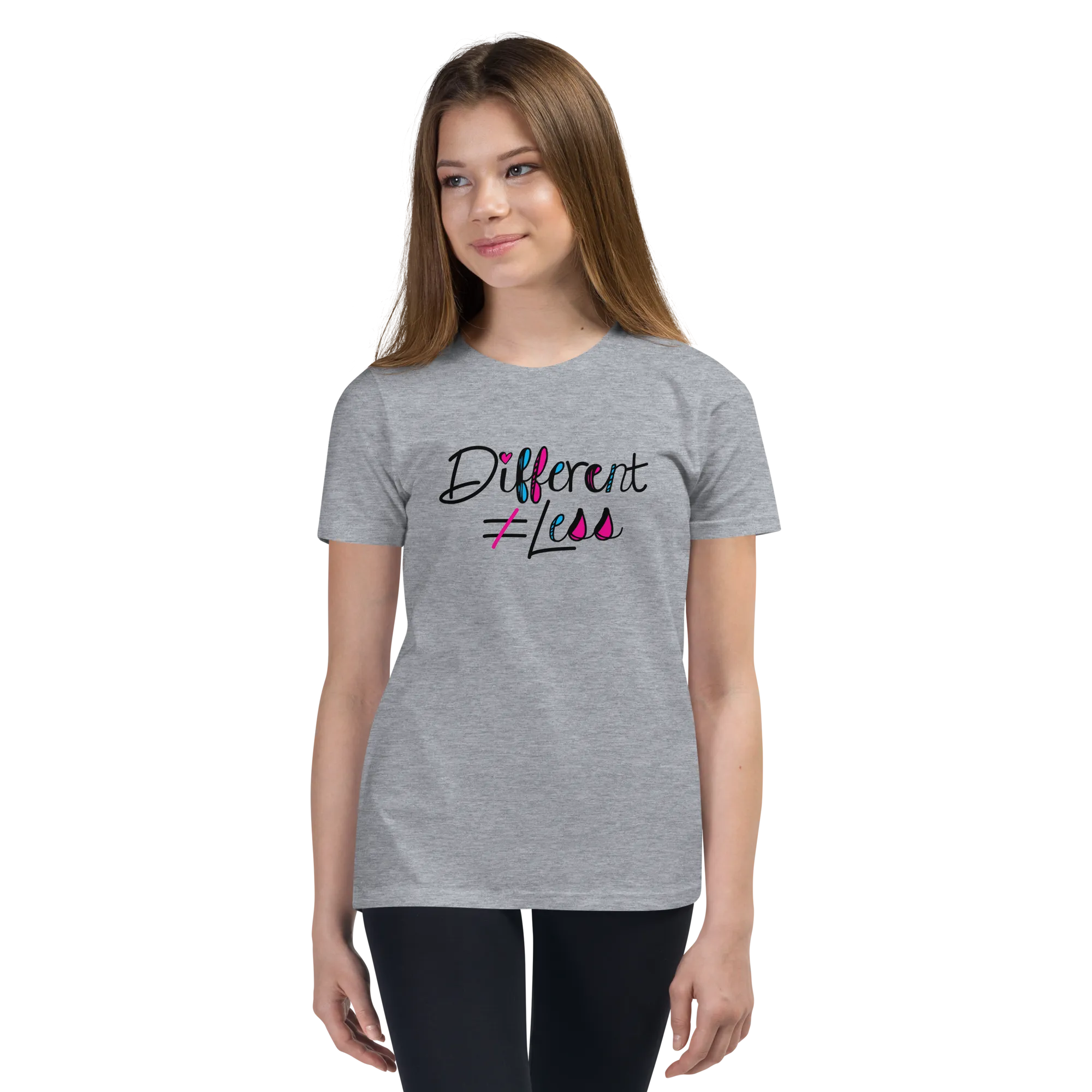 Different Does Not Equal Less (As Seen on Netflix's Raising Dion) Youth Light Color T-Shirts