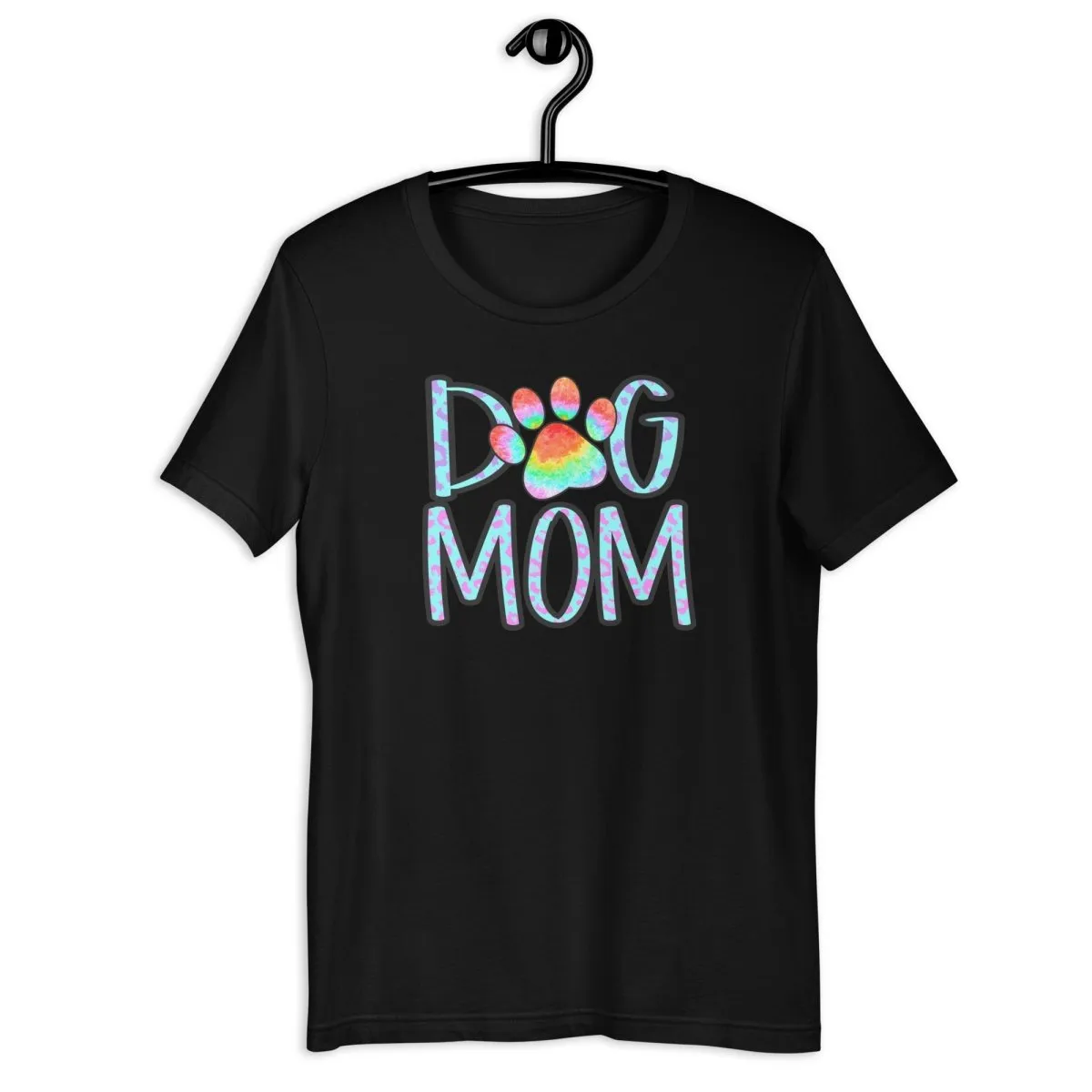 Dog Mom Tie Dye Paw T-Shirt