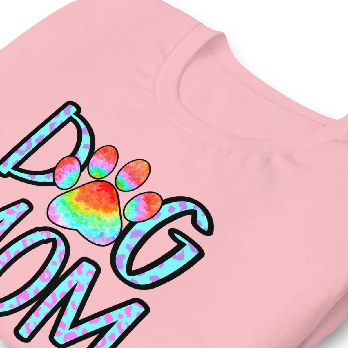 Dog Mom Tie Dye Paw T-Shirt
