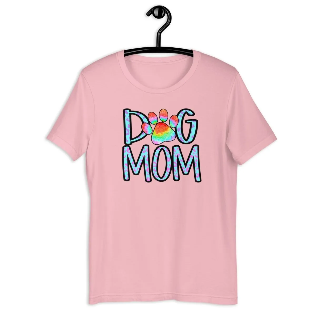 Dog Mom Tie Dye Paw T-Shirt