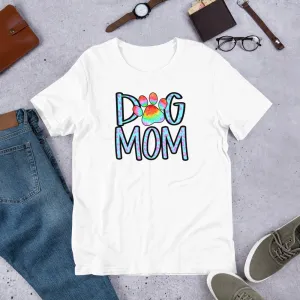 Dog Mom Tie Dye Paw T-Shirt