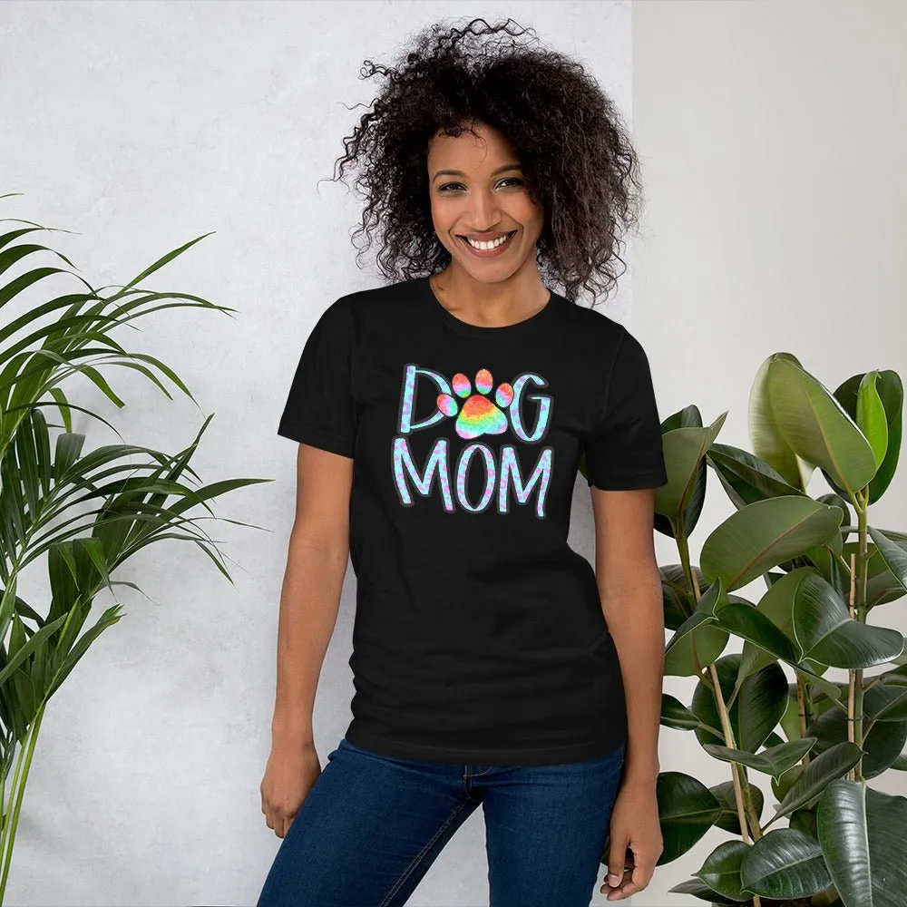 Dog Mom Tie Dye Paw T-Shirt