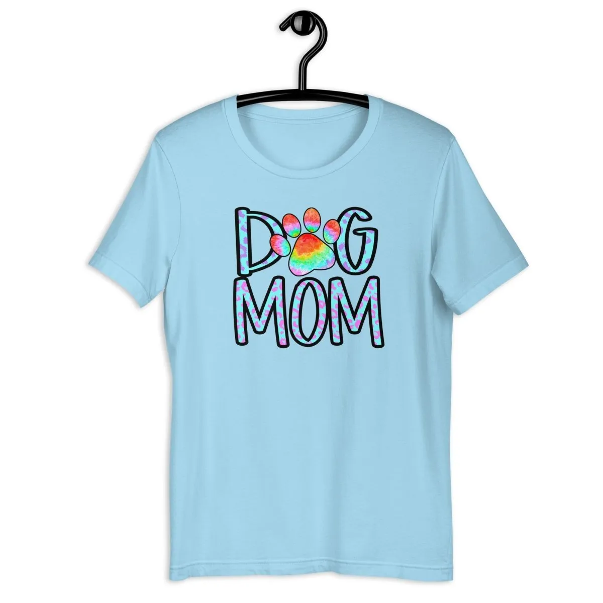 Dog Mom Tie Dye Paw T-Shirt