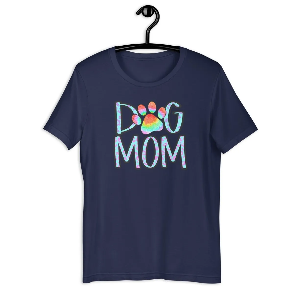 Dog Mom Tie Dye Paw T-Shirt