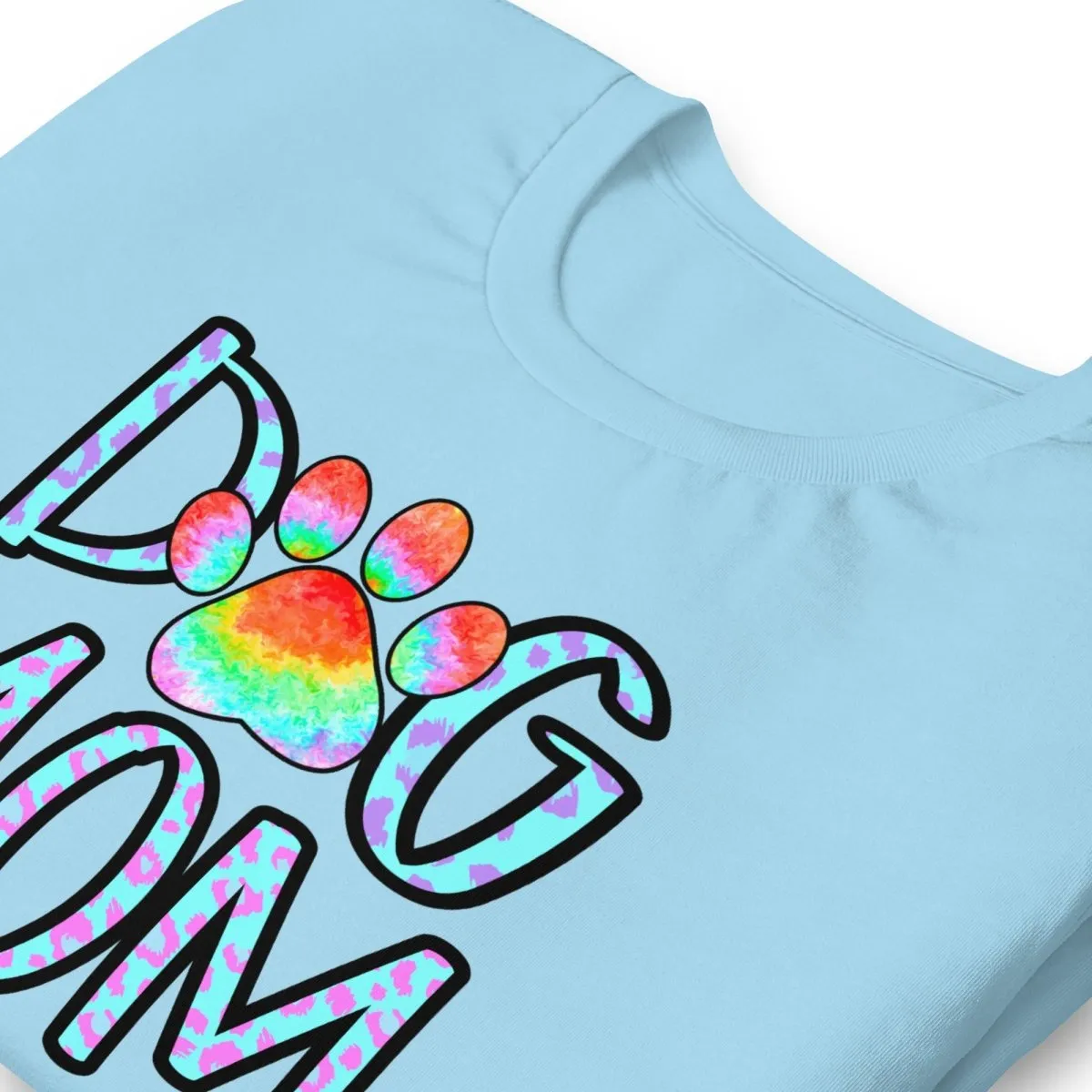 Dog Mom Tie Dye Paw T-Shirt