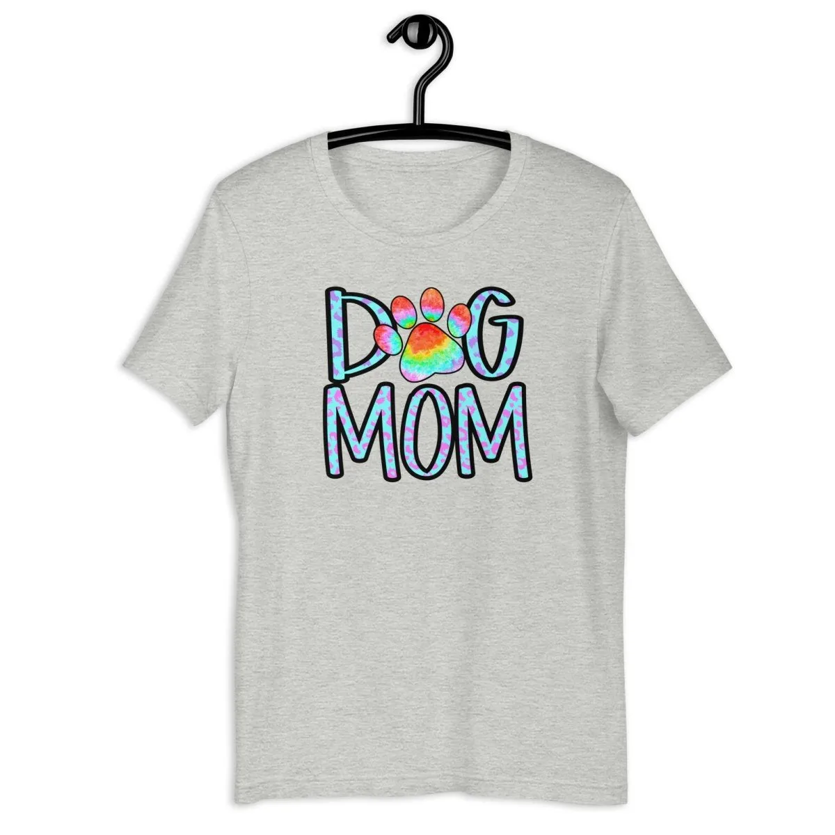 Dog Mom Tie Dye Paw T-Shirt