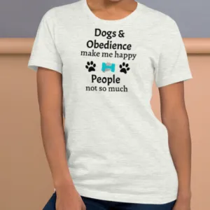Dogs & Obedience Make Me Happy T-Shirts - Light