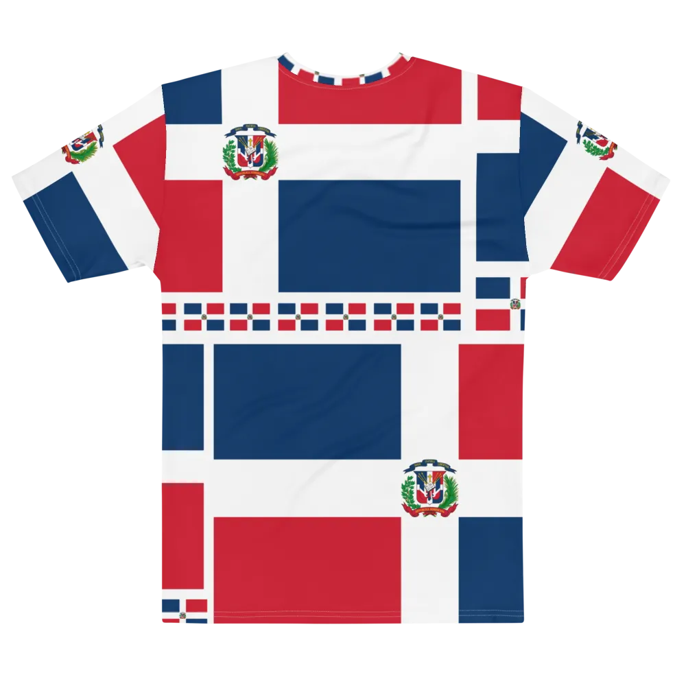 Dominican Republic Flag All-Over Collage Men's T-shirt