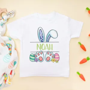 Easter Bunny Boy Personalised Toddler & Kids T Shirt