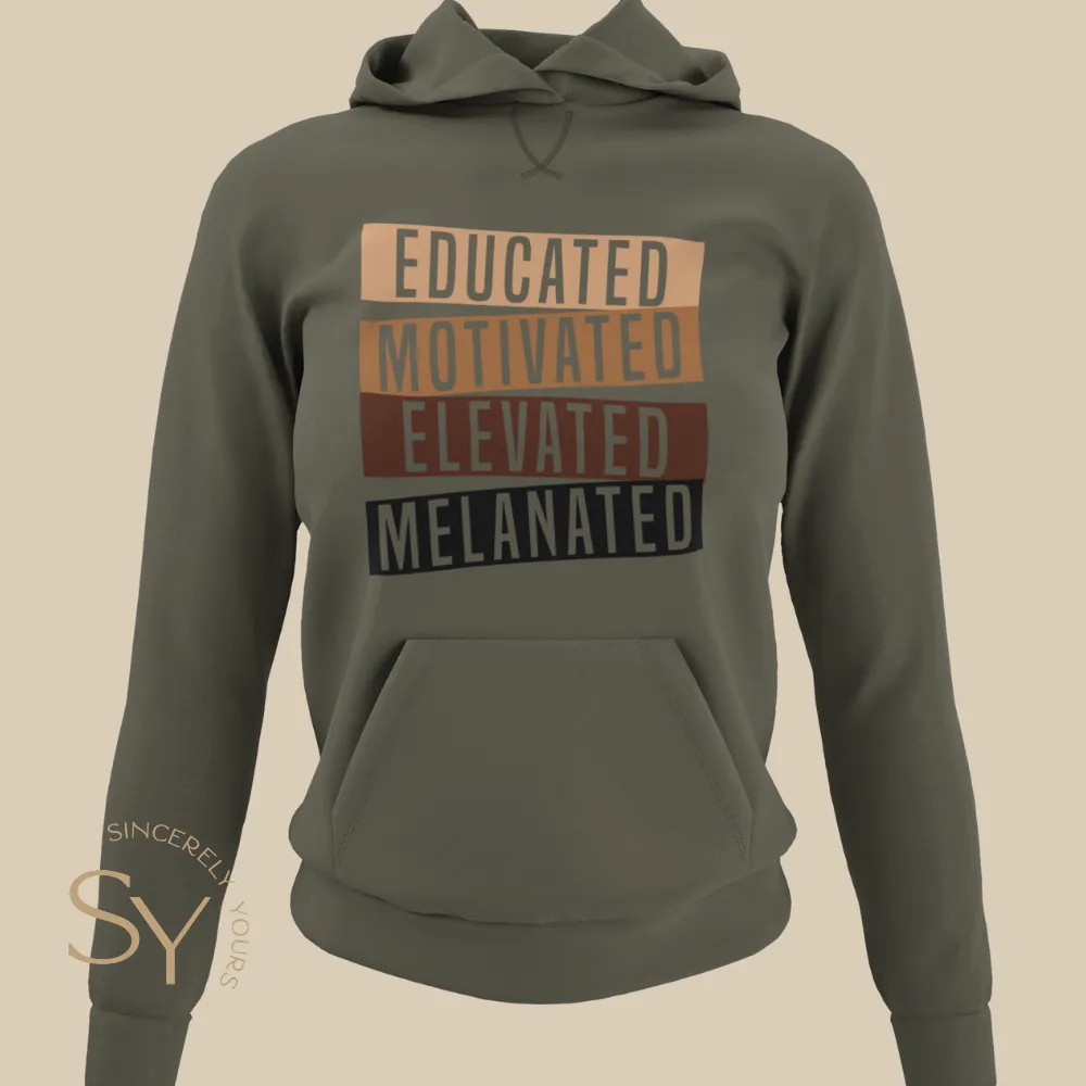 Educated Motivated Elevated Melanated Shirts