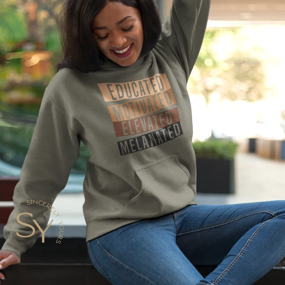 Educated Motivated Elevated Melanated Shirts