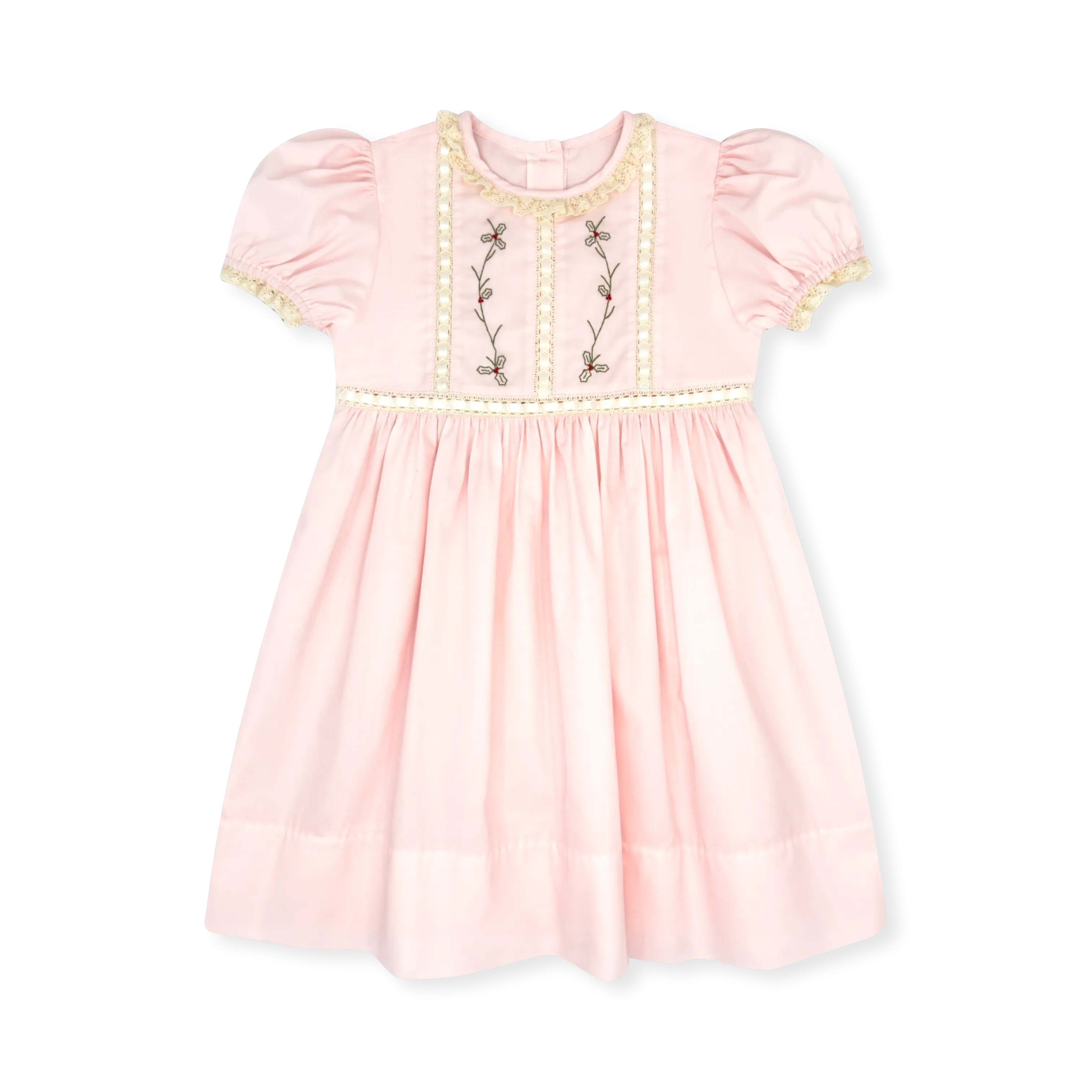 Elizabeth Dress - Blessings Pink, Holly