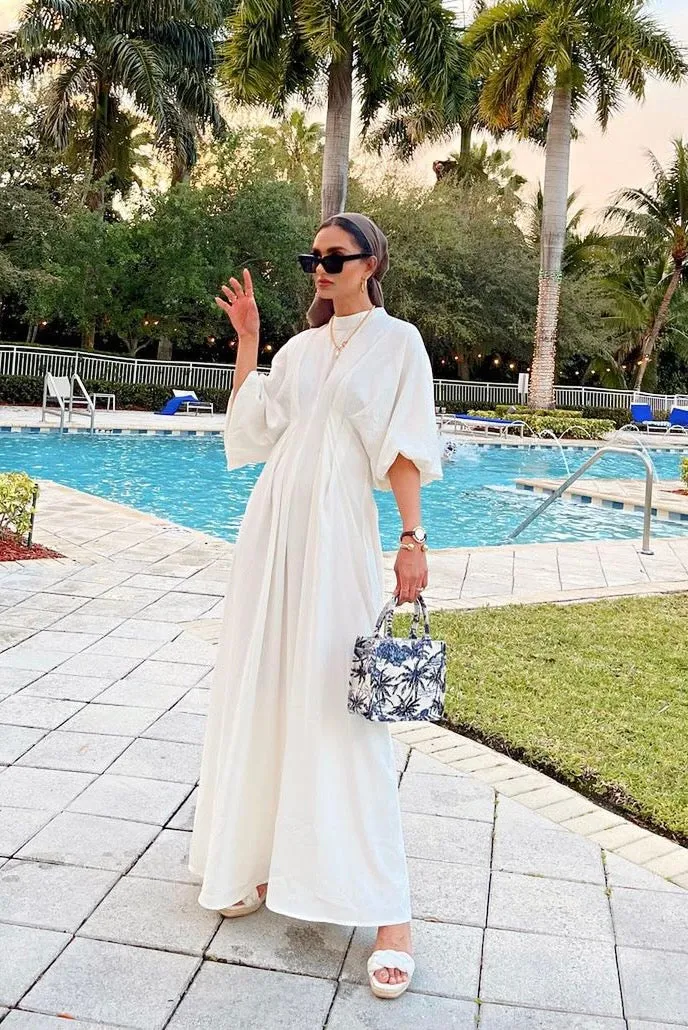 Elmas Maxi Dress - White