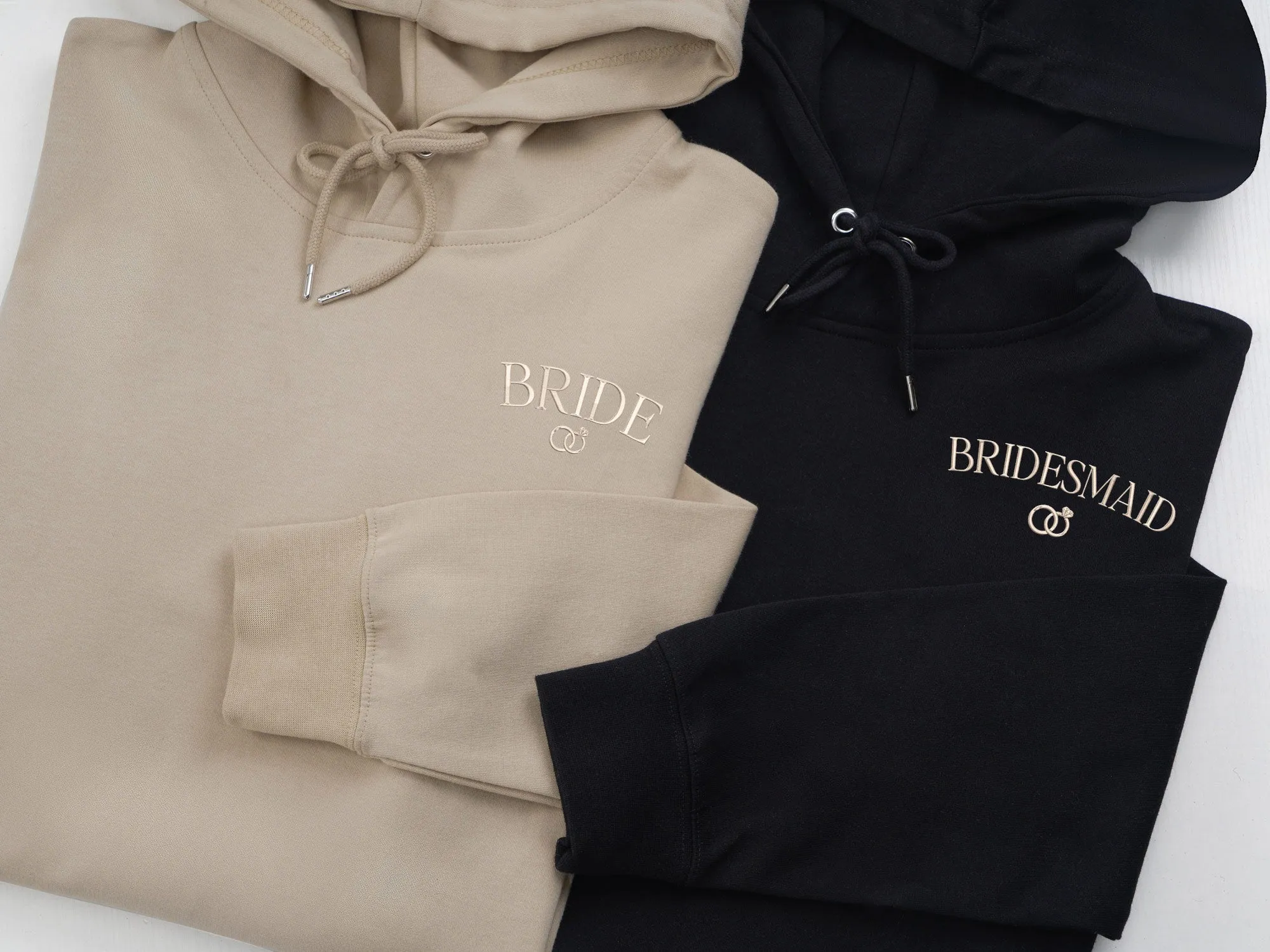 Embroidered Bride Sweatshirt, Custom Embroidered Bridal Party Gift, Wedding Day Outfit, Custom Embroidered Wedding Gift, Engagement Gift
