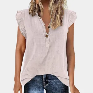 Erin - Blouse with ruffles - Everyday & Stylish