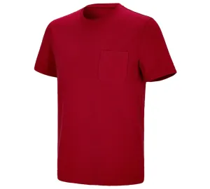 e.s. kratka majica cotton stretch z žepom